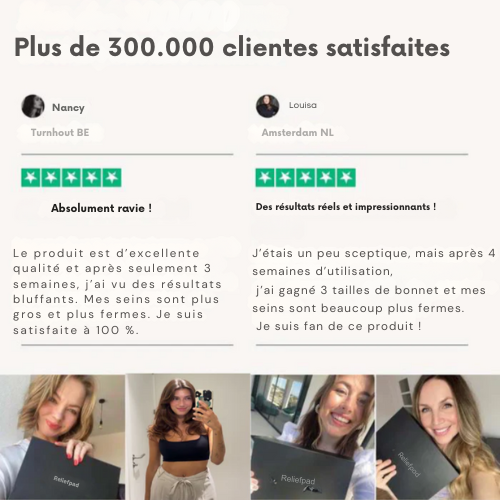 ReliefPad™ – Poitrine Raffermie. Rehaussement Naturel.