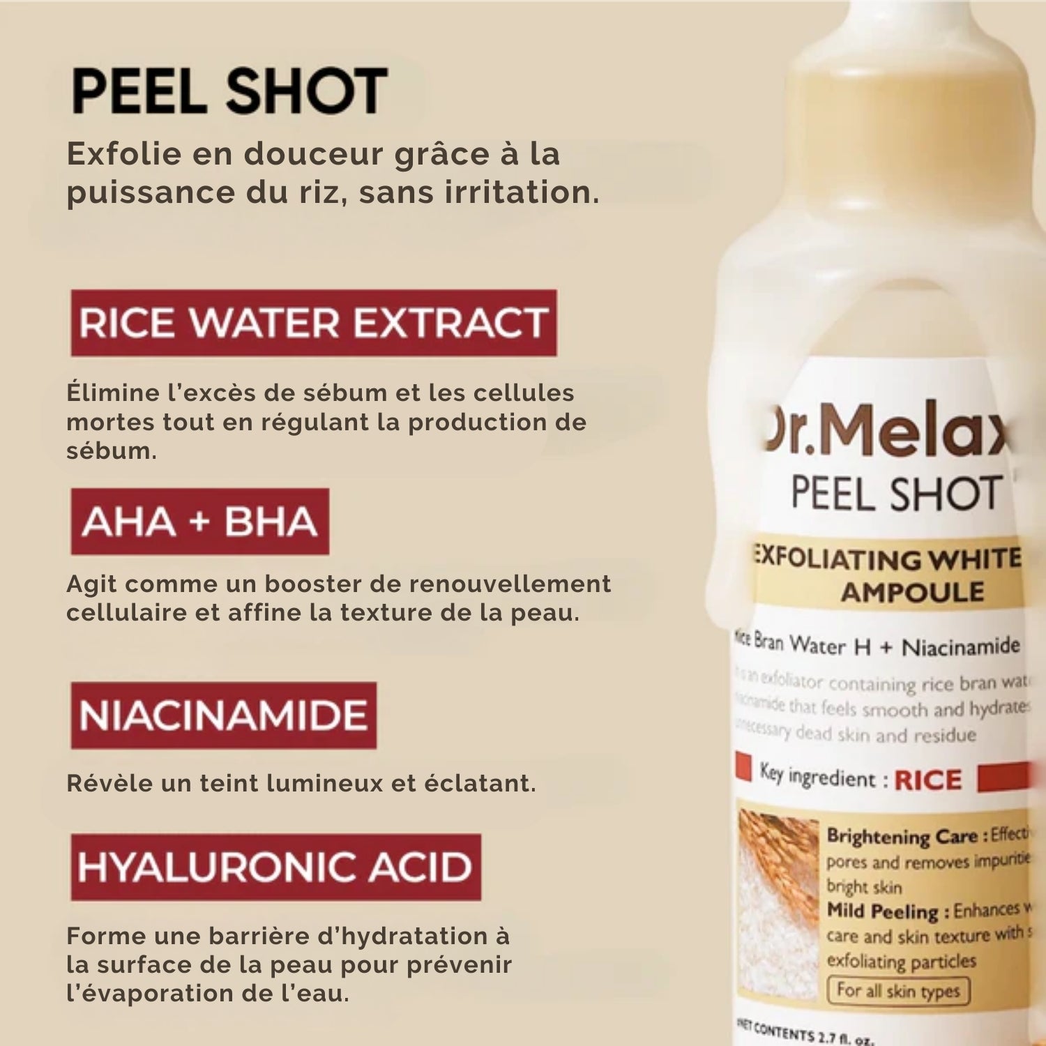 Dr Melaxin Peel Shot | Soin anti-points noirs