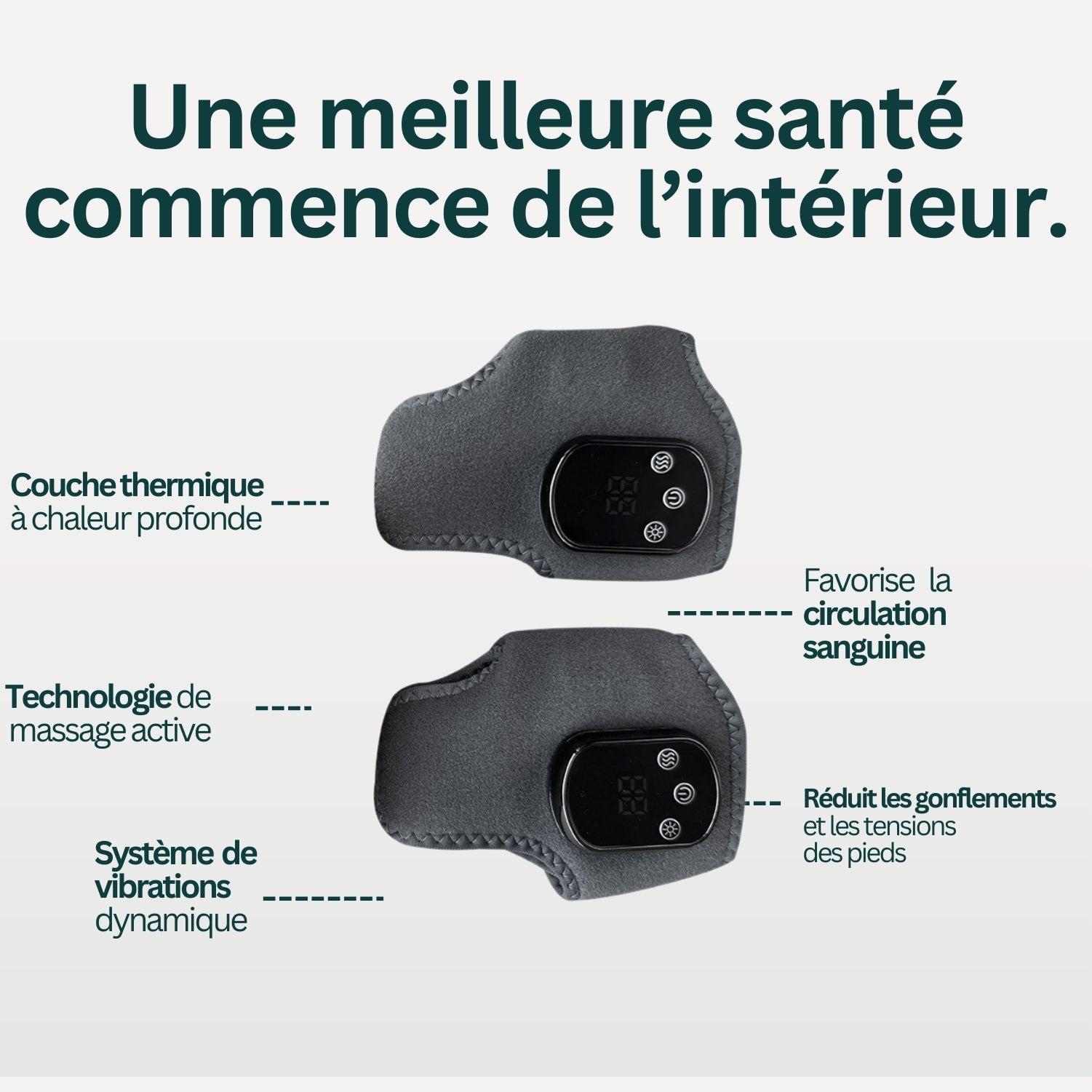 Nuvare | 3-en-1 Appareil De Massage Pour Les Pieds