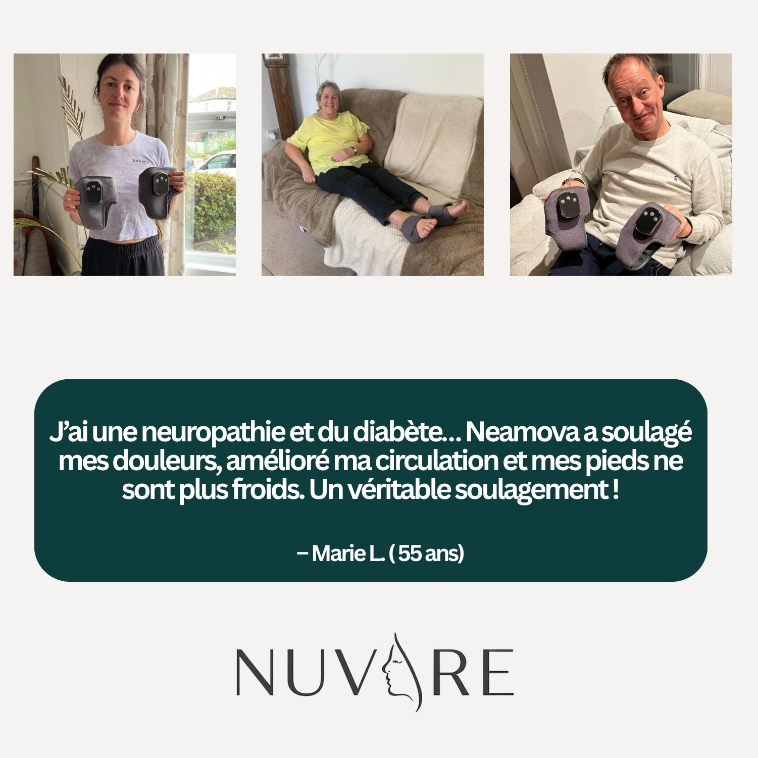 Nuvare | 3-en-1 Appareil De Massage Pour Les Pieds