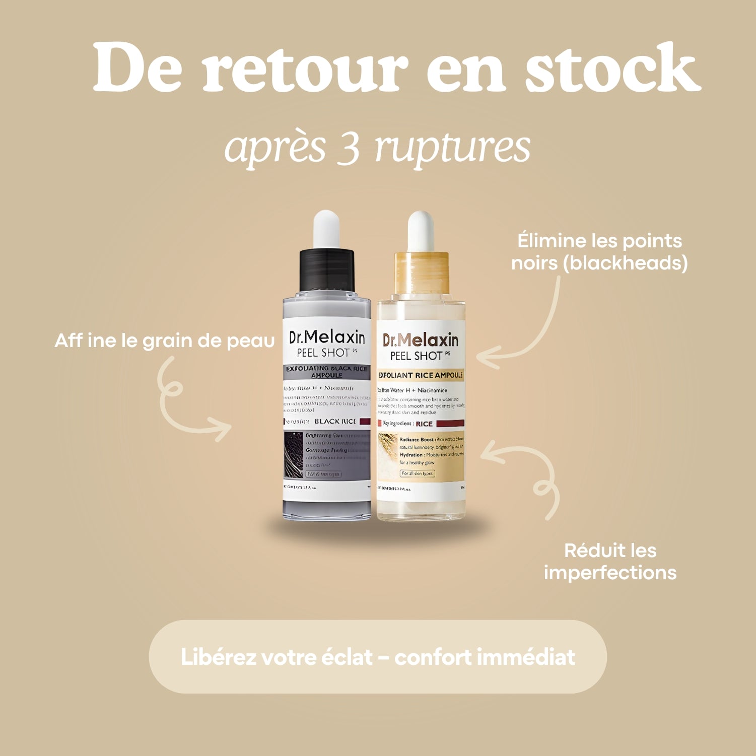 Dr Melaxin Peel Shot | Soin anti-points noirs