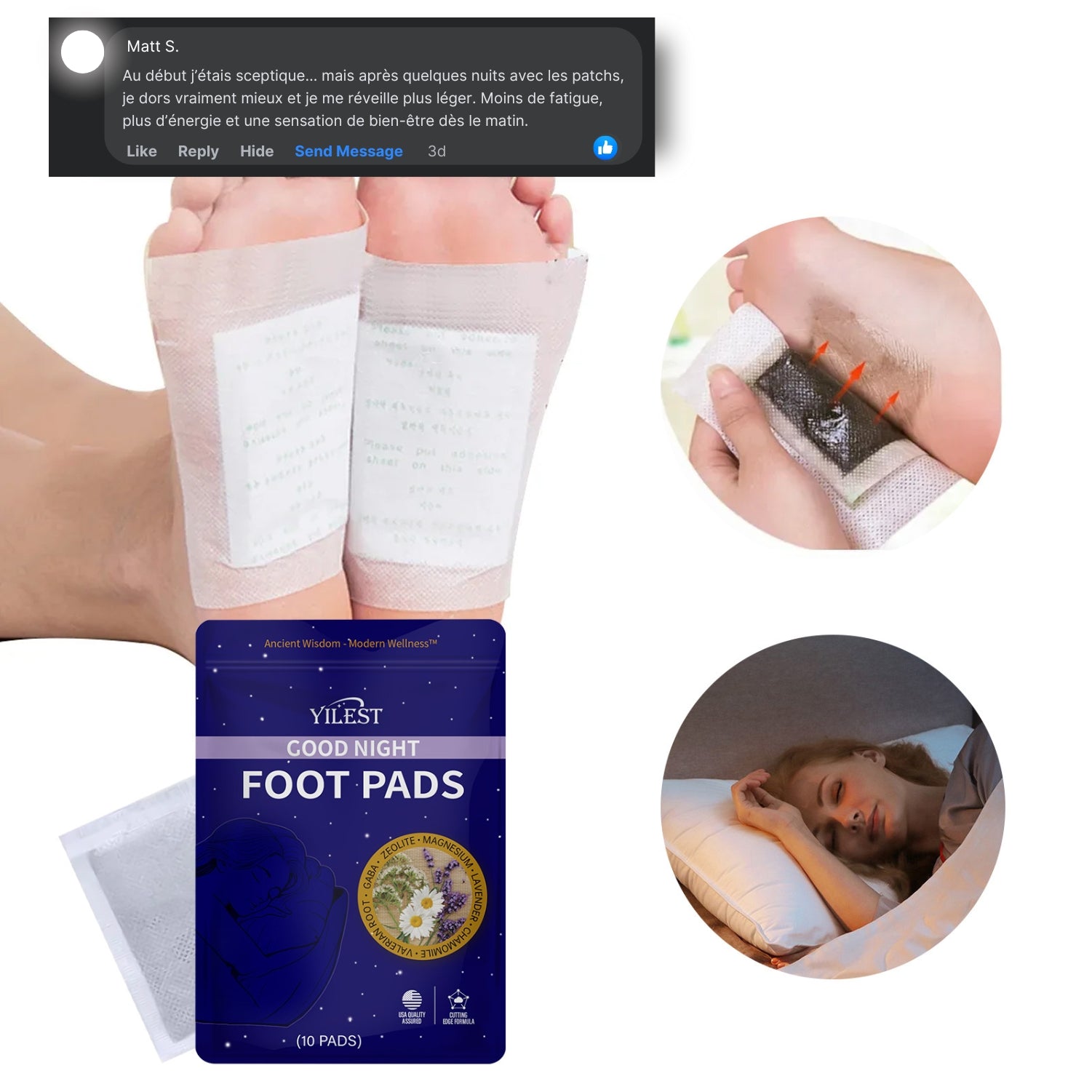 Sérénuit™ | Patchs Anti-Fatigue Nuit