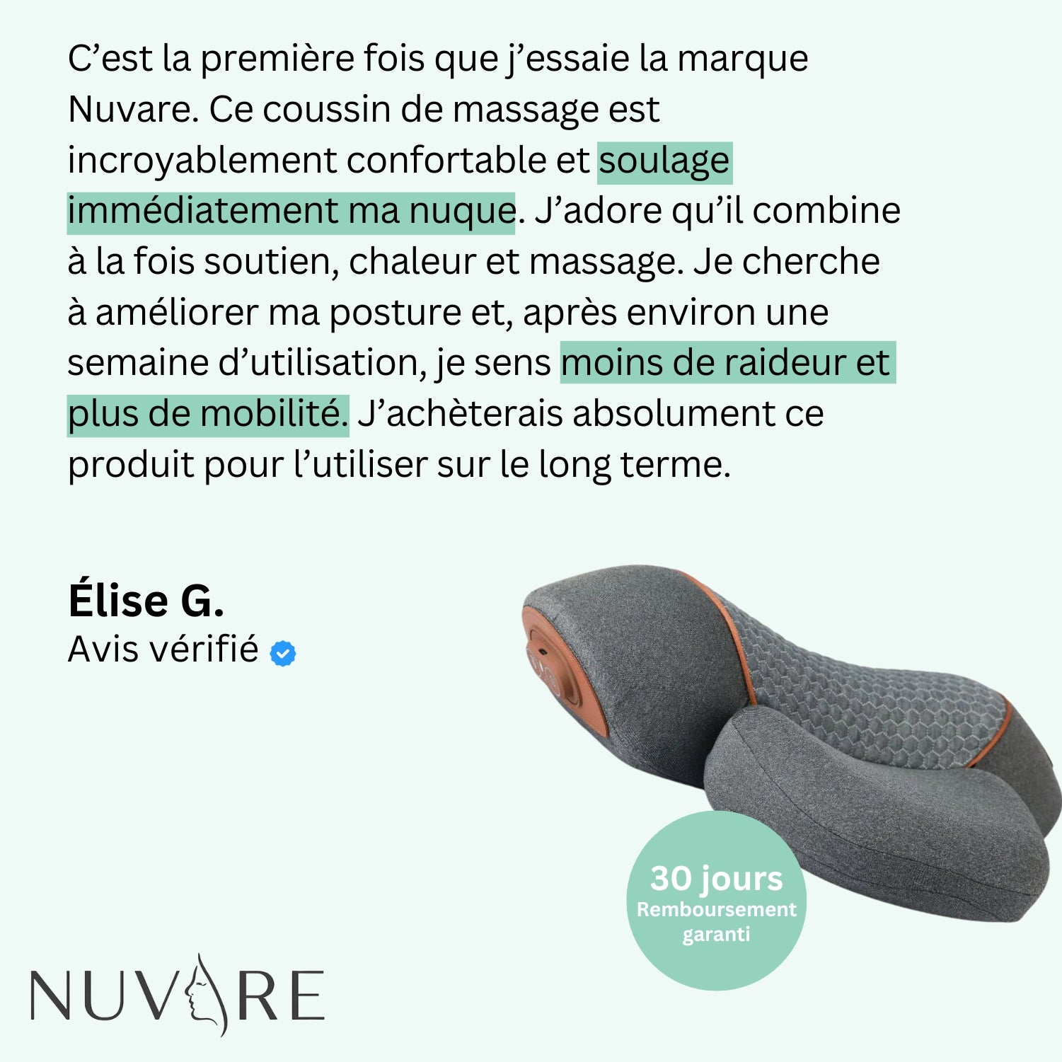 RELIEVE + | Coussin Thérapeutique Chauffant