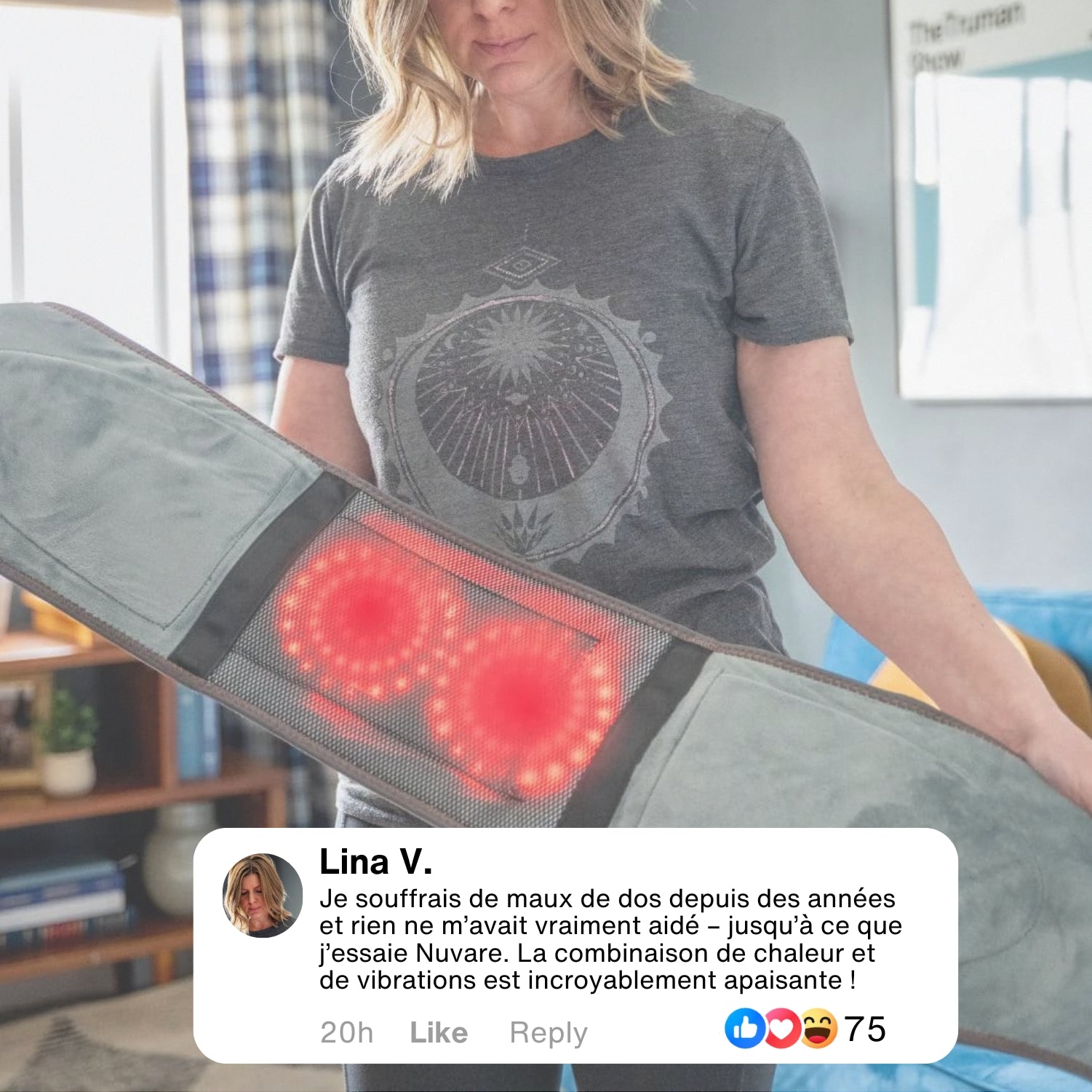 Nuvare | Ceinture de Massage Chauffante à Infrarouge