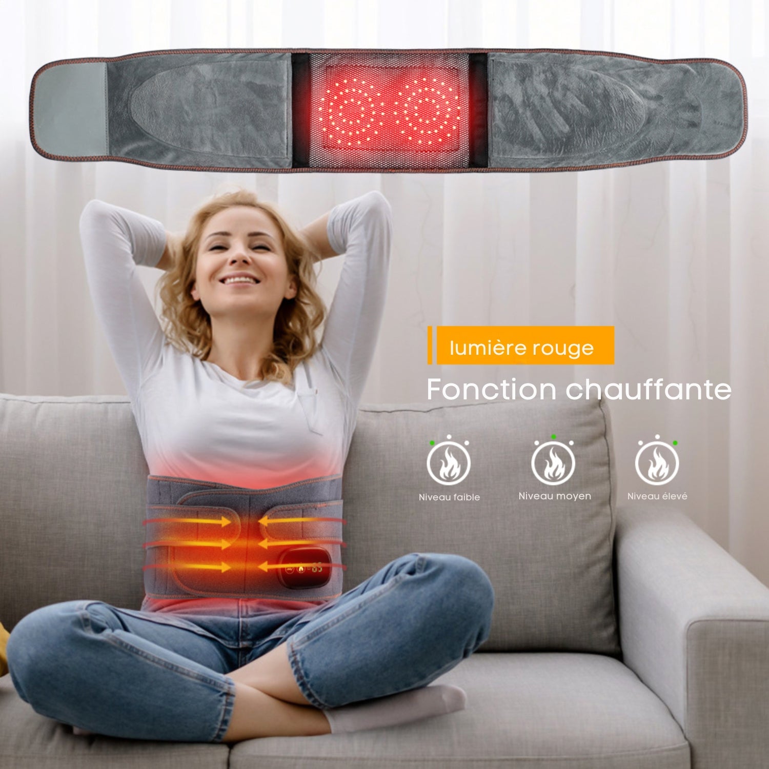 Nuvare | Ceinture de Massage Chauffante à Infrarouge
