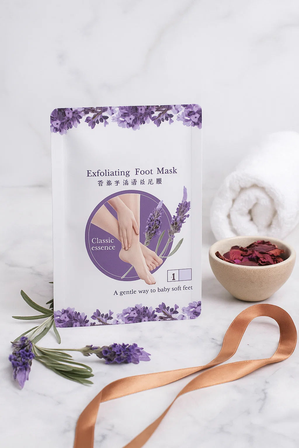 Sérénilys™ | Masque Exfoliant pour les Pieds à la Lavande